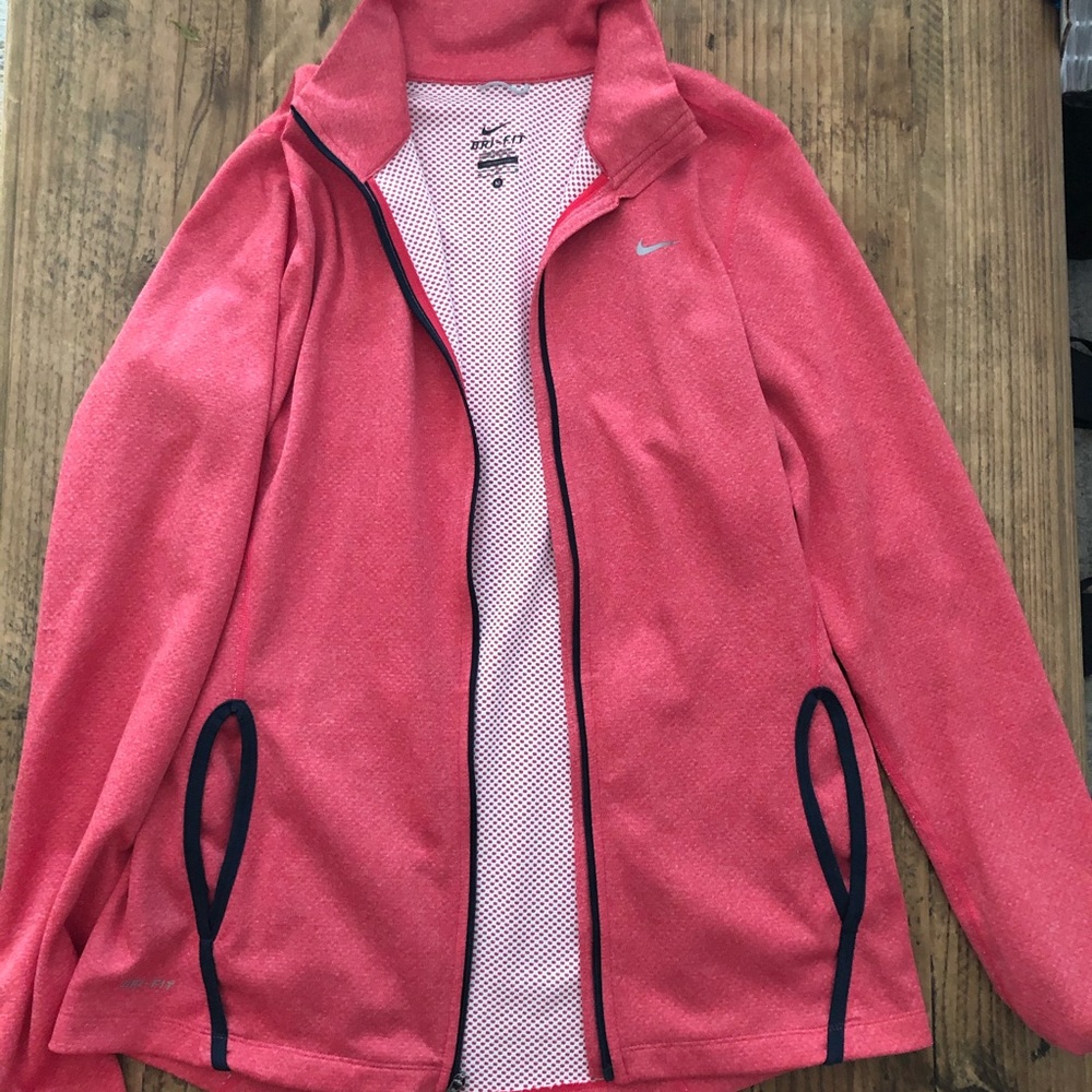 Nike Dry Fit coral zip up